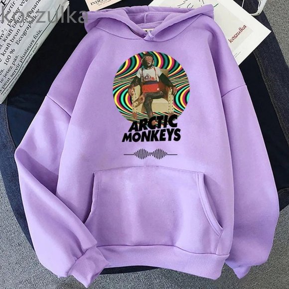 Comfortable Rock Arctic Monkeys Print Hoodie Hip Hop Coats Rapper Sweater Unisex - Picture 6 of 10